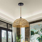 Retro Hand-Woven Cotton Rope Pendant Light