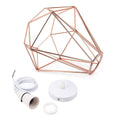 Nordic Diamond-Shaped Metal Pendant Light