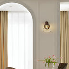 Japanese Retro Style Walnut Haughanv Wall Light