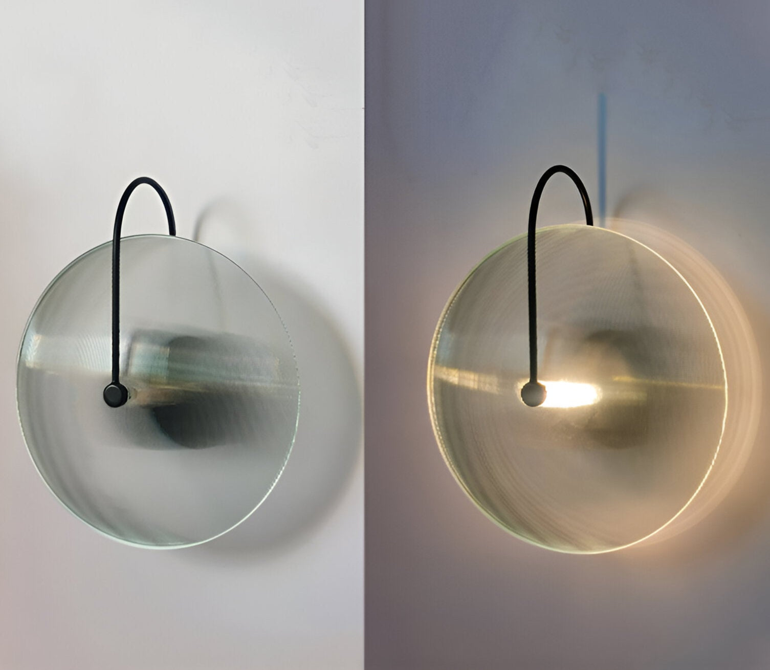 Modern Nordic Round Glass Wall Light