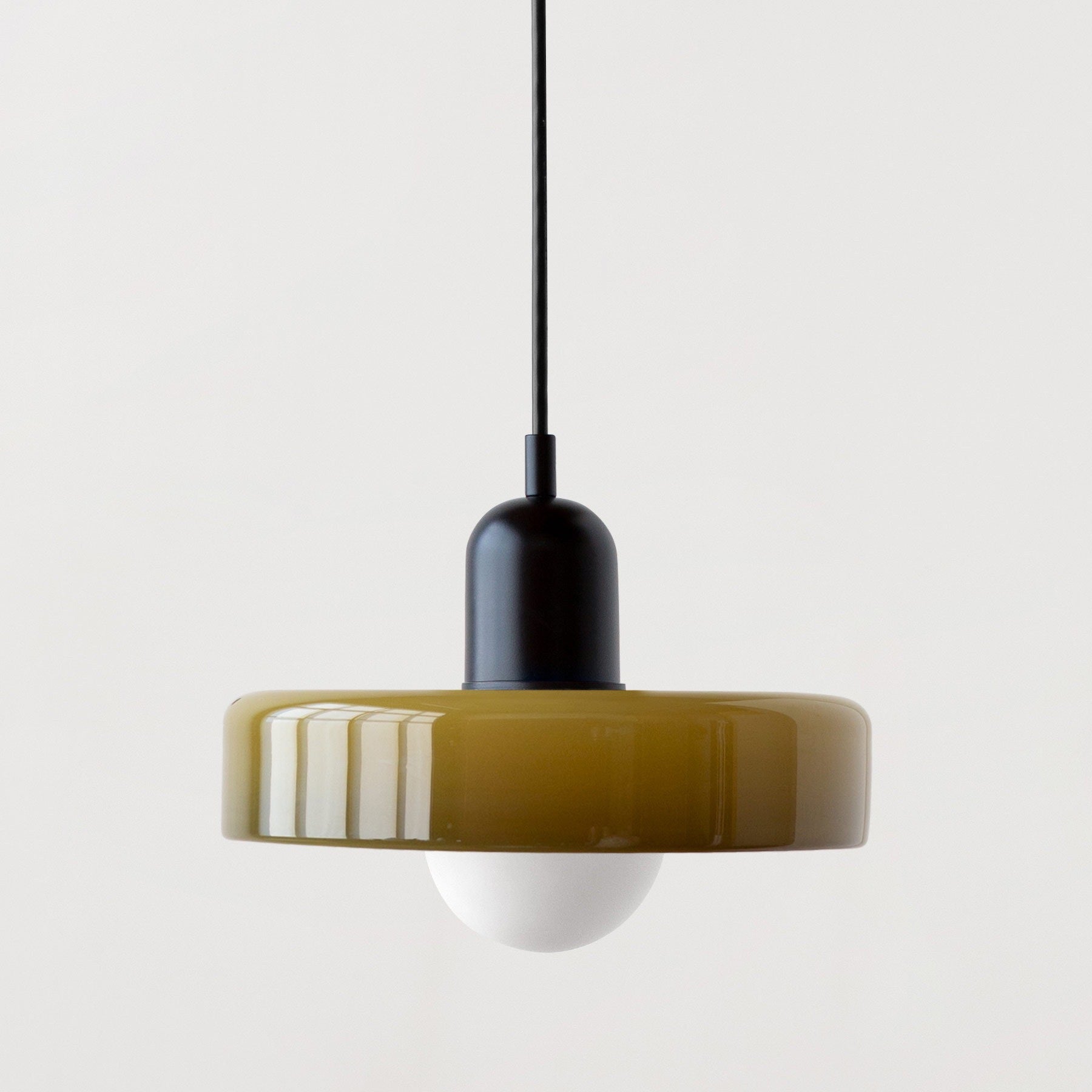 Luminous Halo Modern Glass Pendant Light