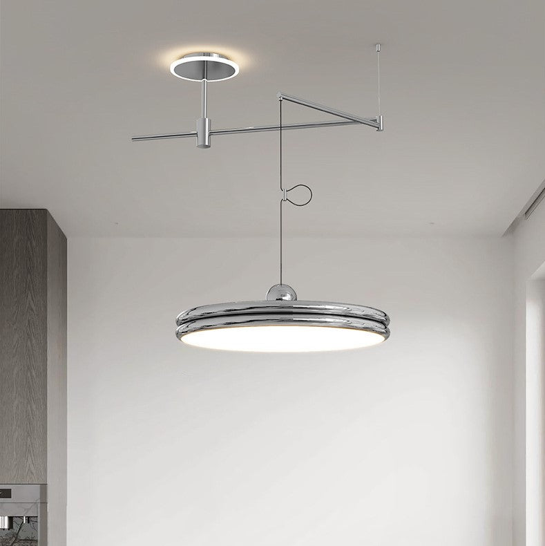 Rocker Movable Arm Flying Saucer Pendant Light