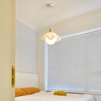 Nordic Style Wooden Flower Pendant Light