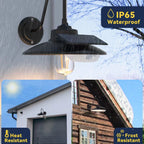 Retro IP65 Waterproof Outdoor Solar Wall Light