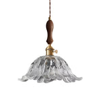 Retro French Flower Glass Pendant Light