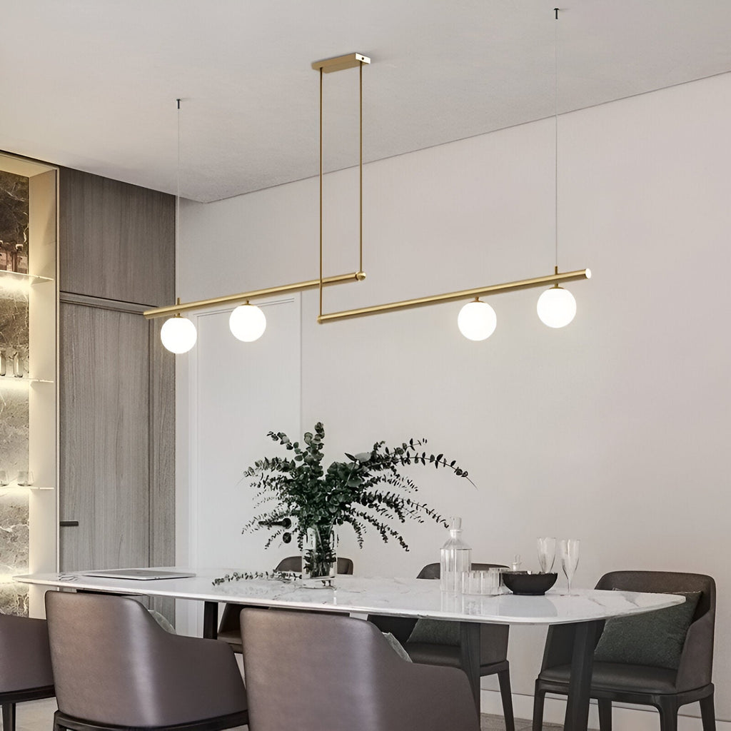 Nordic Glass Linear Luxury Pendant Light