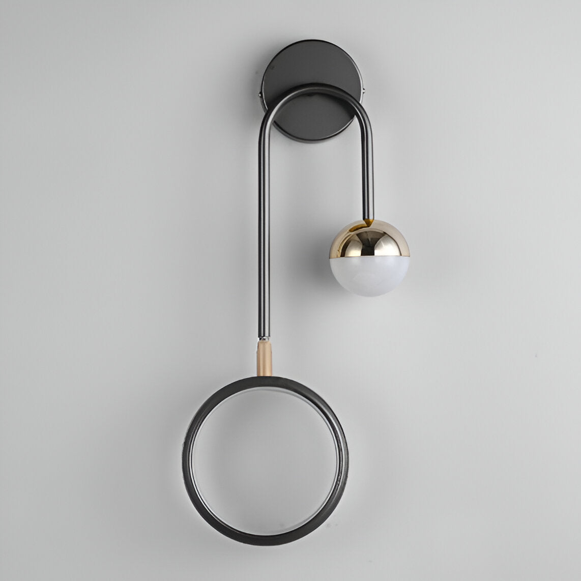 LED Nordic Sconce Round Rotatable Iron Wall Light
