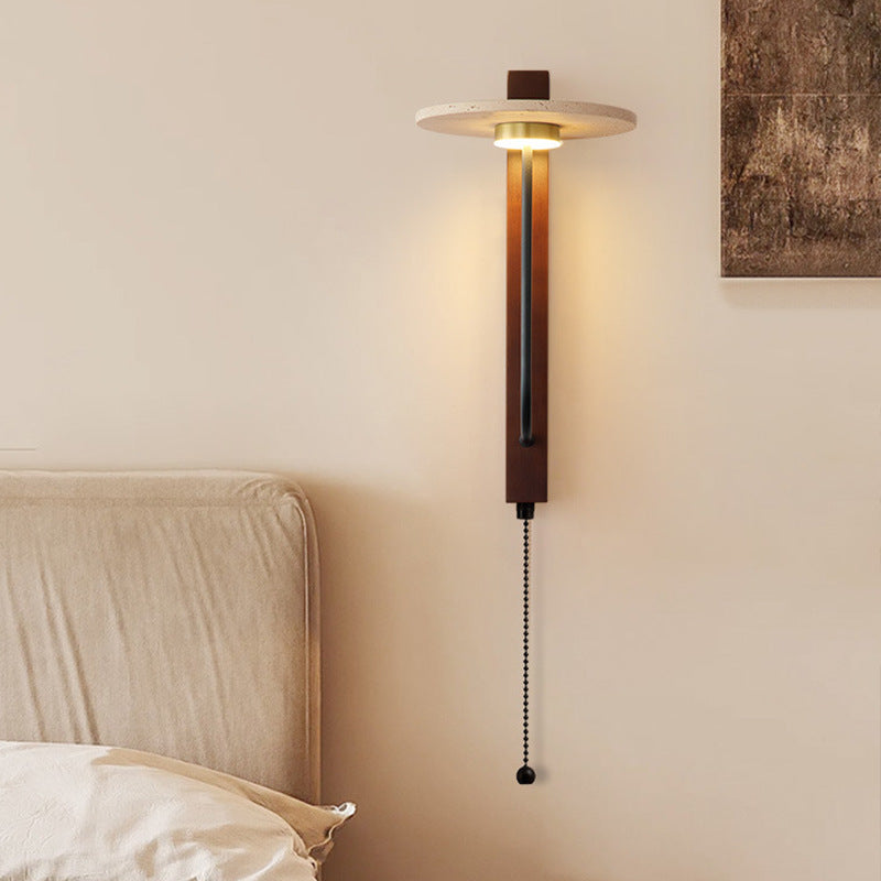Travertine Oriental Style Wall Light