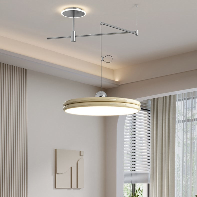 Rocker Movable Arm Flying Saucer Pendant Light