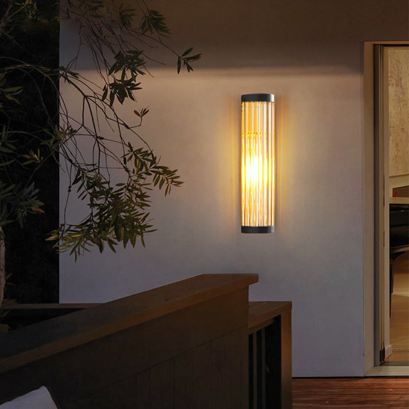 HaloGuard Semi Dome Outdoor Glass Wall Lamp