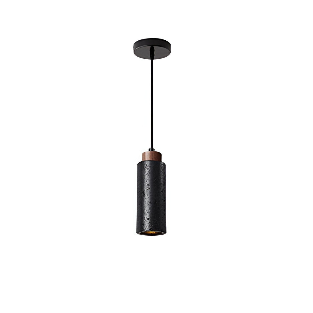 Morvain Medieval Black Travertine Pendant Light