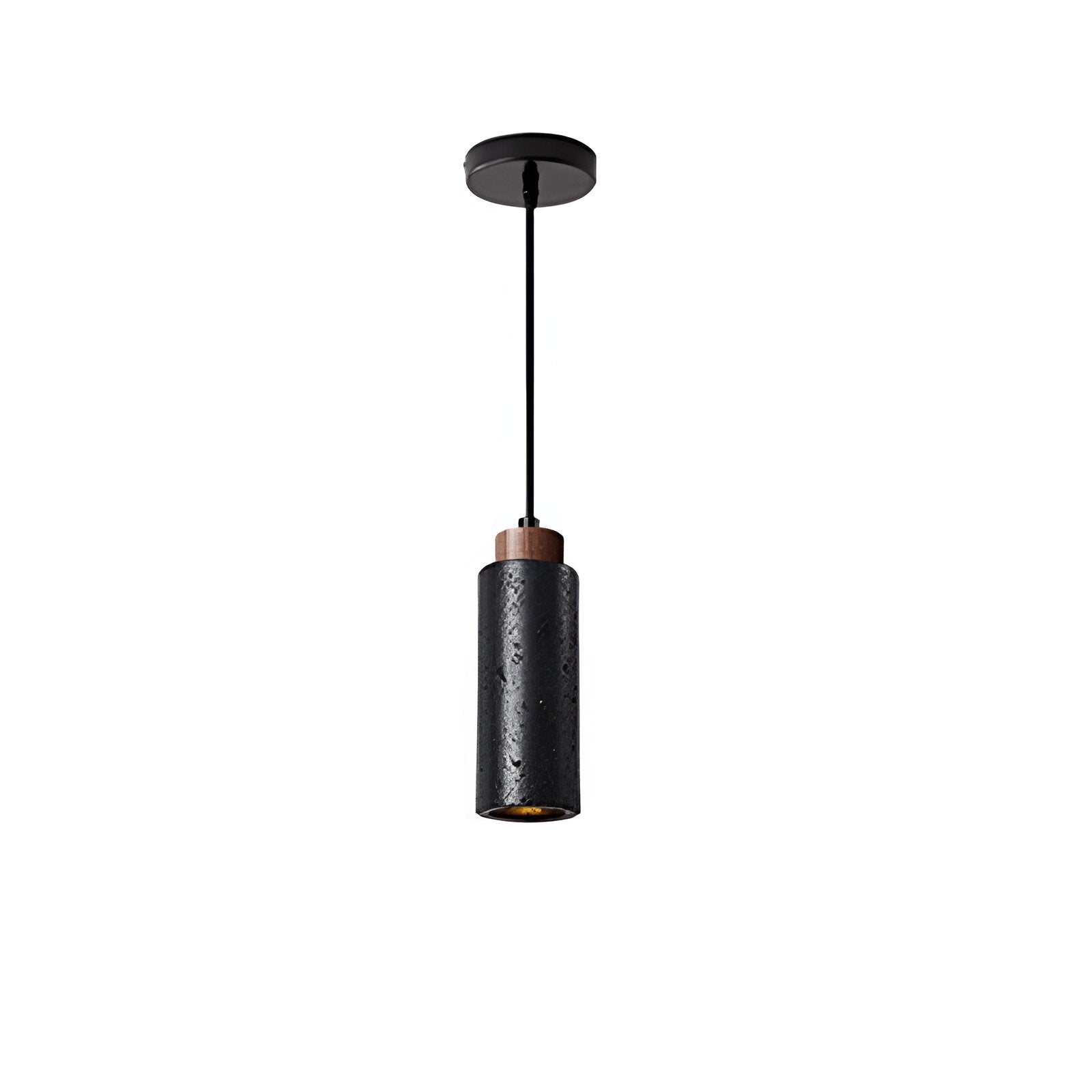 Morvain Medieval Black Travertine Pendant Light