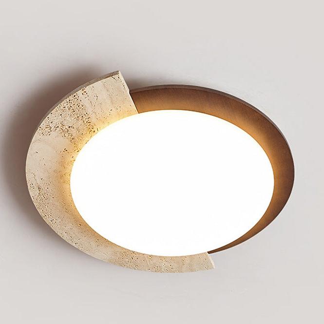 Travertine Retro Creative Geometric Ceiling Light