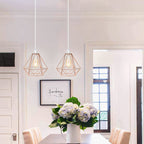 Nordic Diamond-Shaped Metal Pendant Light