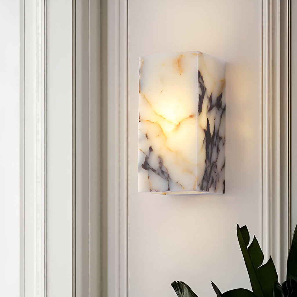 Luxury Marble Moonshade Natural Stone Wall Light