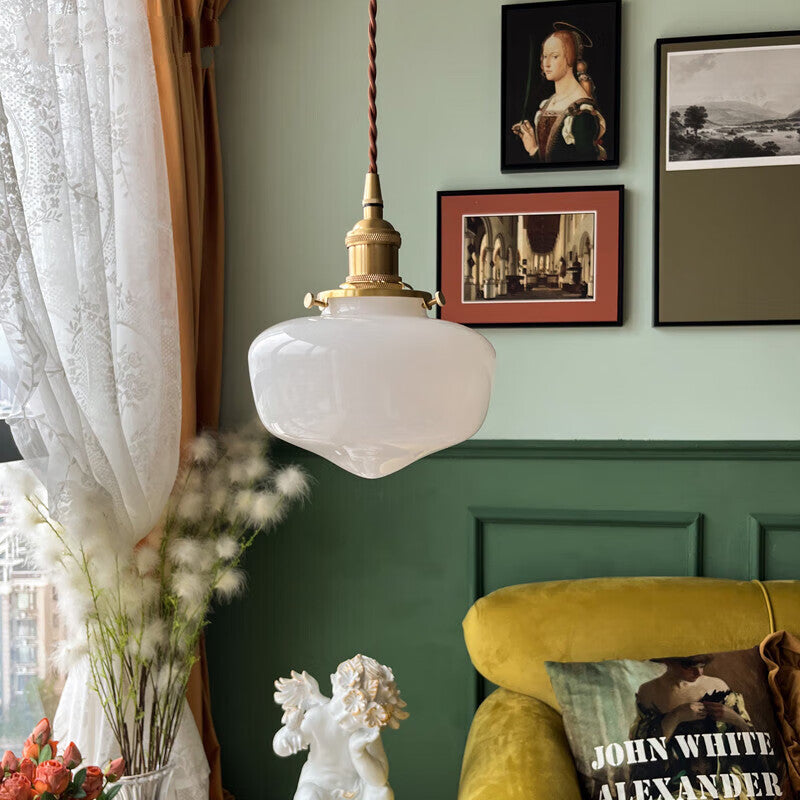 Radiant Lantern Retro Glass Pendant Light