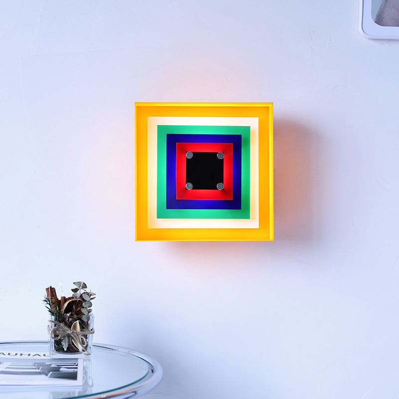 Memphis Bauhaus Style Medieval Wall Light