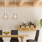 Nordic Diamond-Shaped Metal Pendant Light