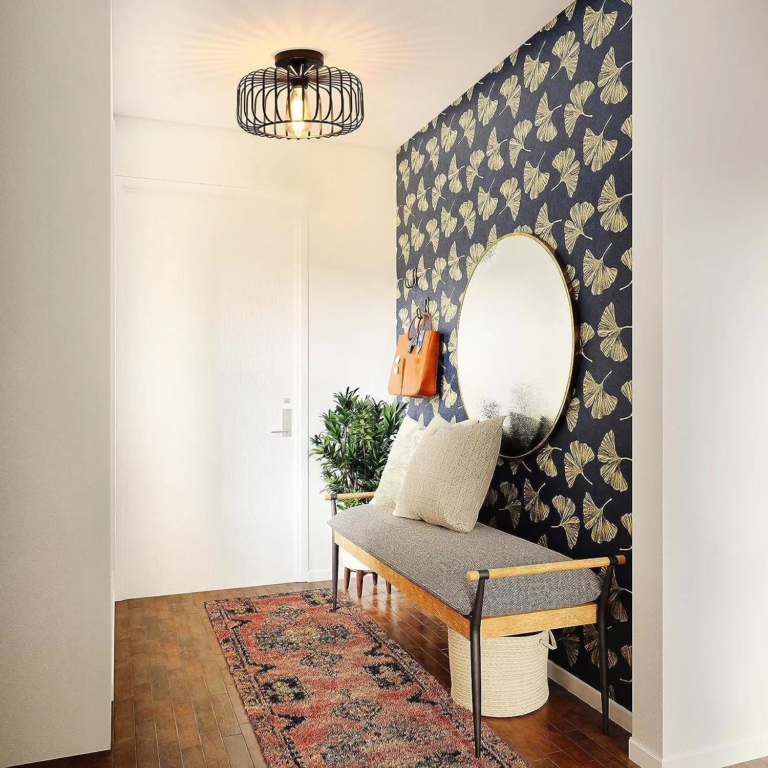 Modern Industrial Birdcage Ceiling Light