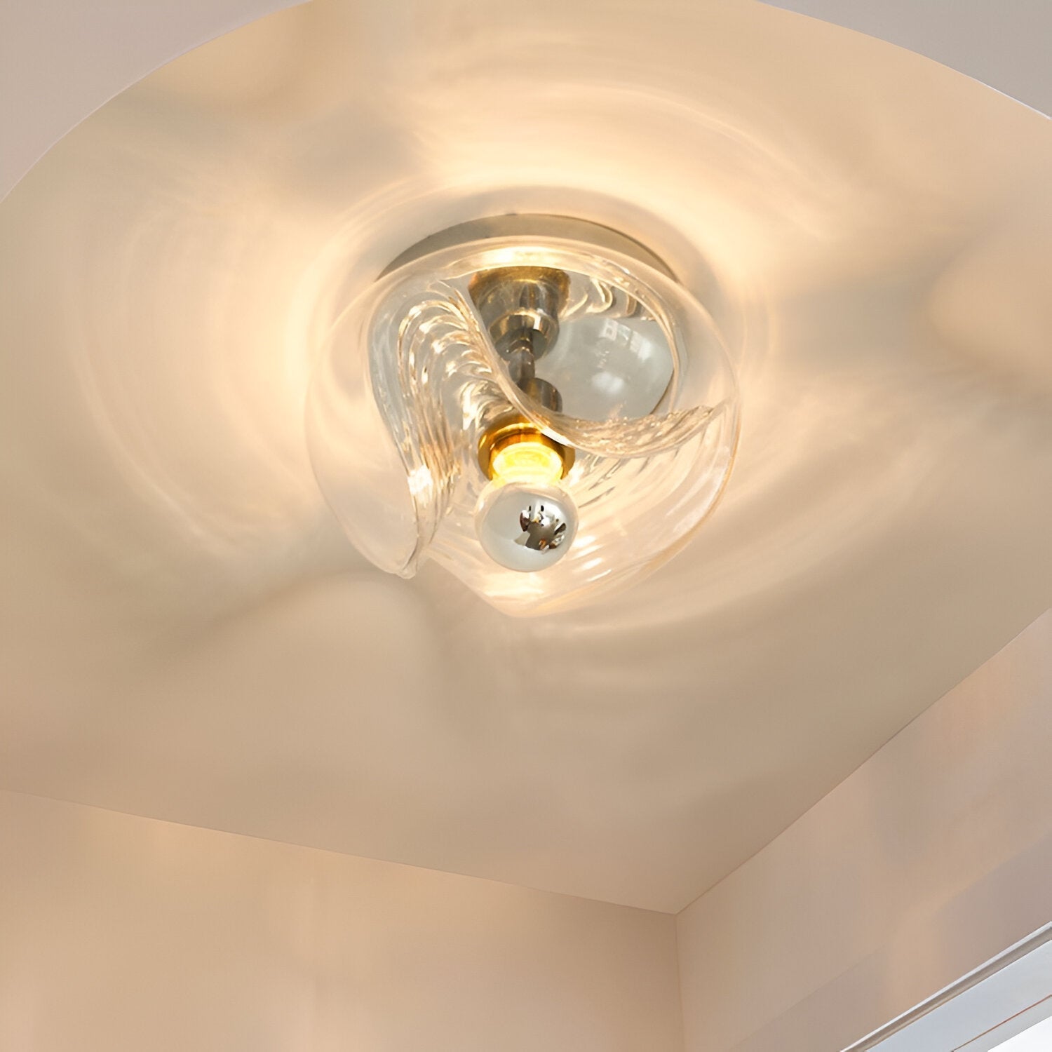 French Vintage Bauhaus Medieval Aisle Ceiling Light