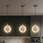 Lorenzo Single Alabaster Marble Pendant Light