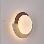 Modern Design Travertine Log Wabi-Sabi Style Wall Light