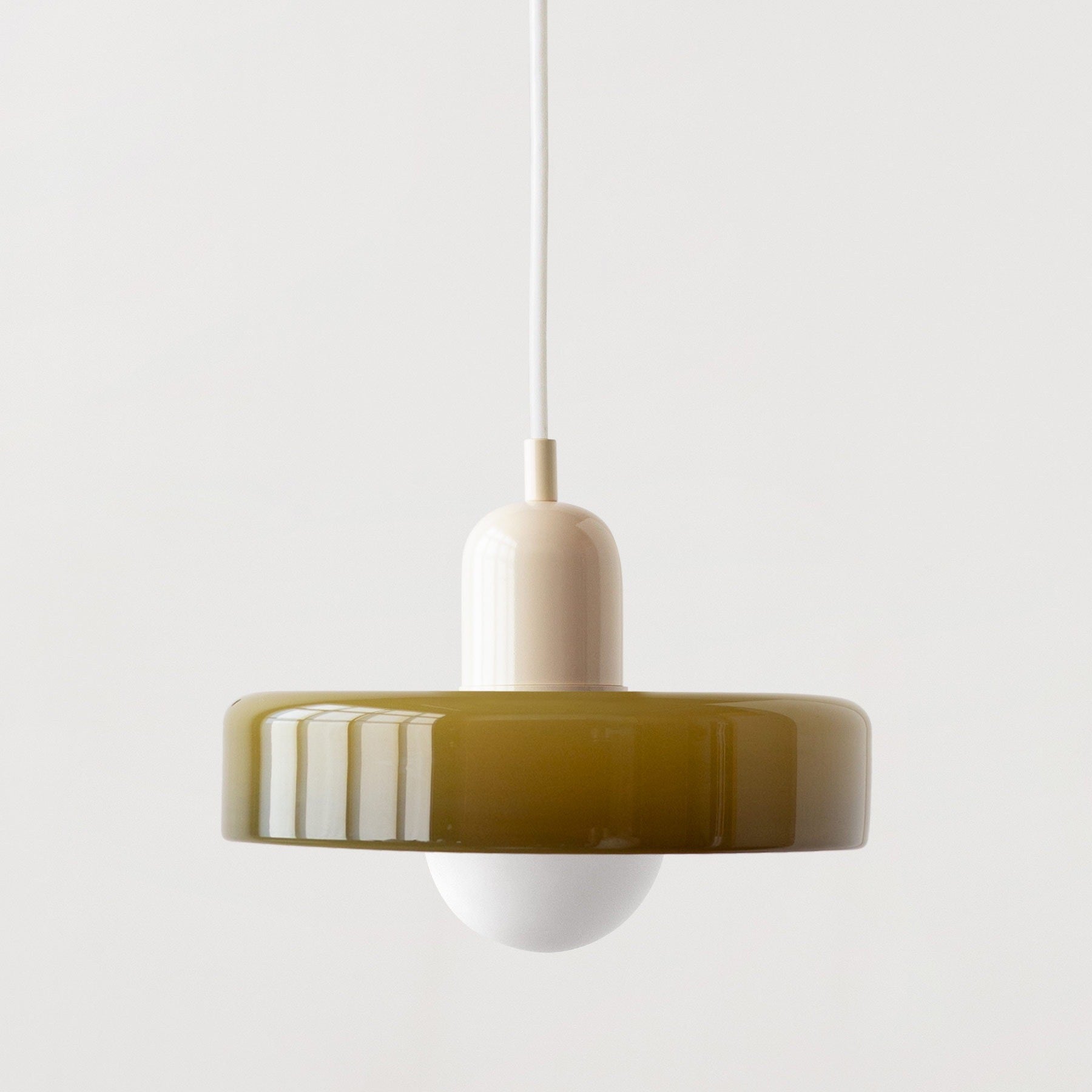 Luminous Halo Modern Glass Pendant Light