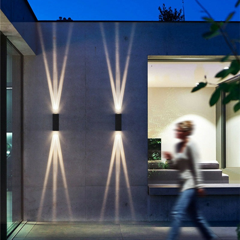 Outdoor LED Three-Beam Wall Light