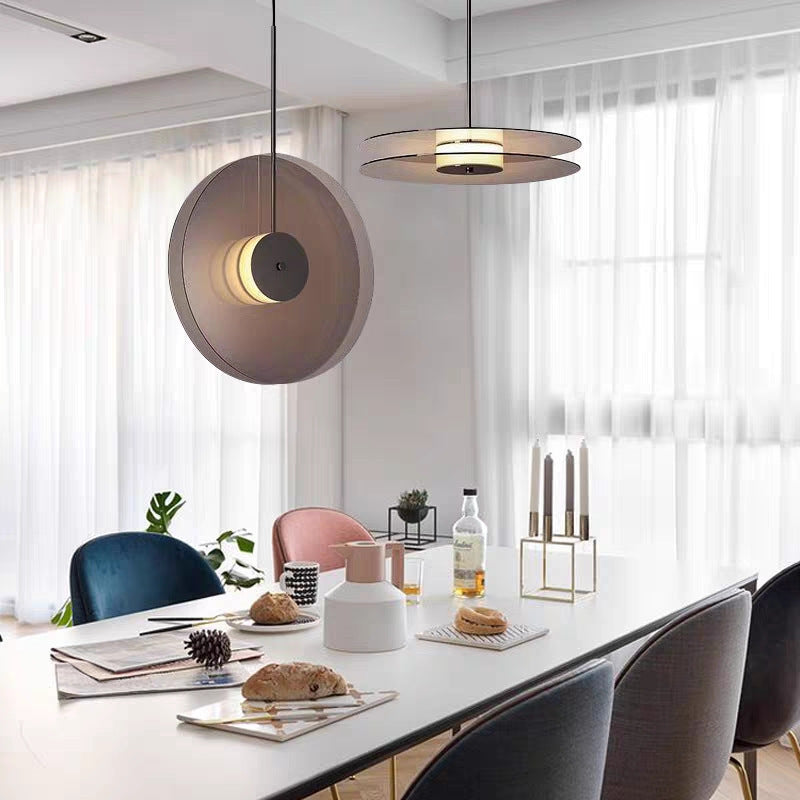 Lumira Amber Glow Minimalist Glass Pendant Light