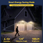Retro IP65 Waterproof Outdoor Solar Wall Light
