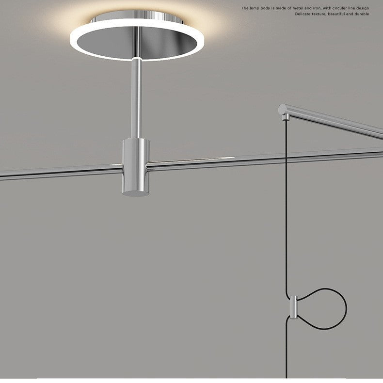 Rocker Movable Arm Flying Saucer Pendant Light