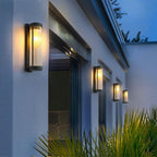HaloGuard Semi Dome Outdoor Glass Wall Lamp