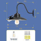 Retro IP65 Waterproof Outdoor Solar Wall Light