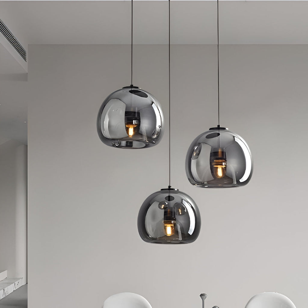 Nordic Minimalist Glass Stone LED Pendant Light