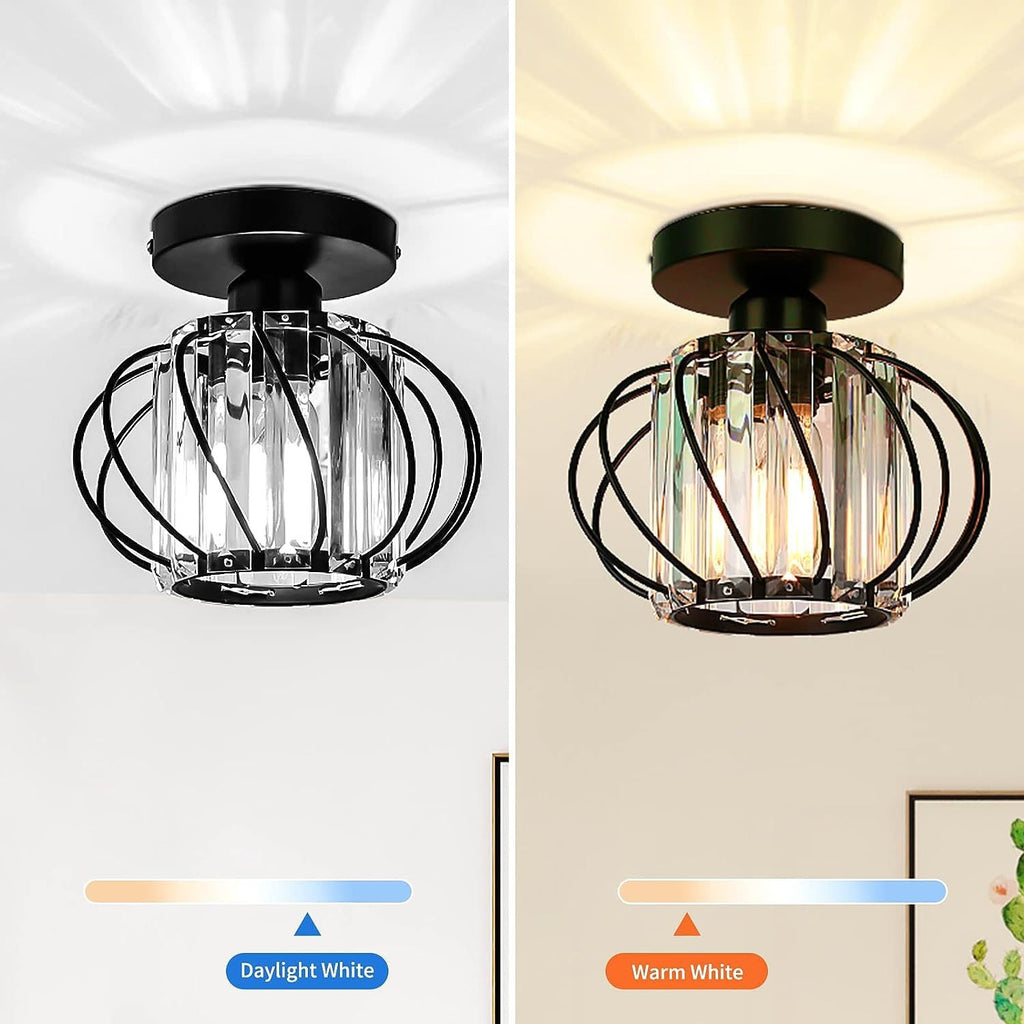 Retro Modern Iron Oblique Line Ceiling Light