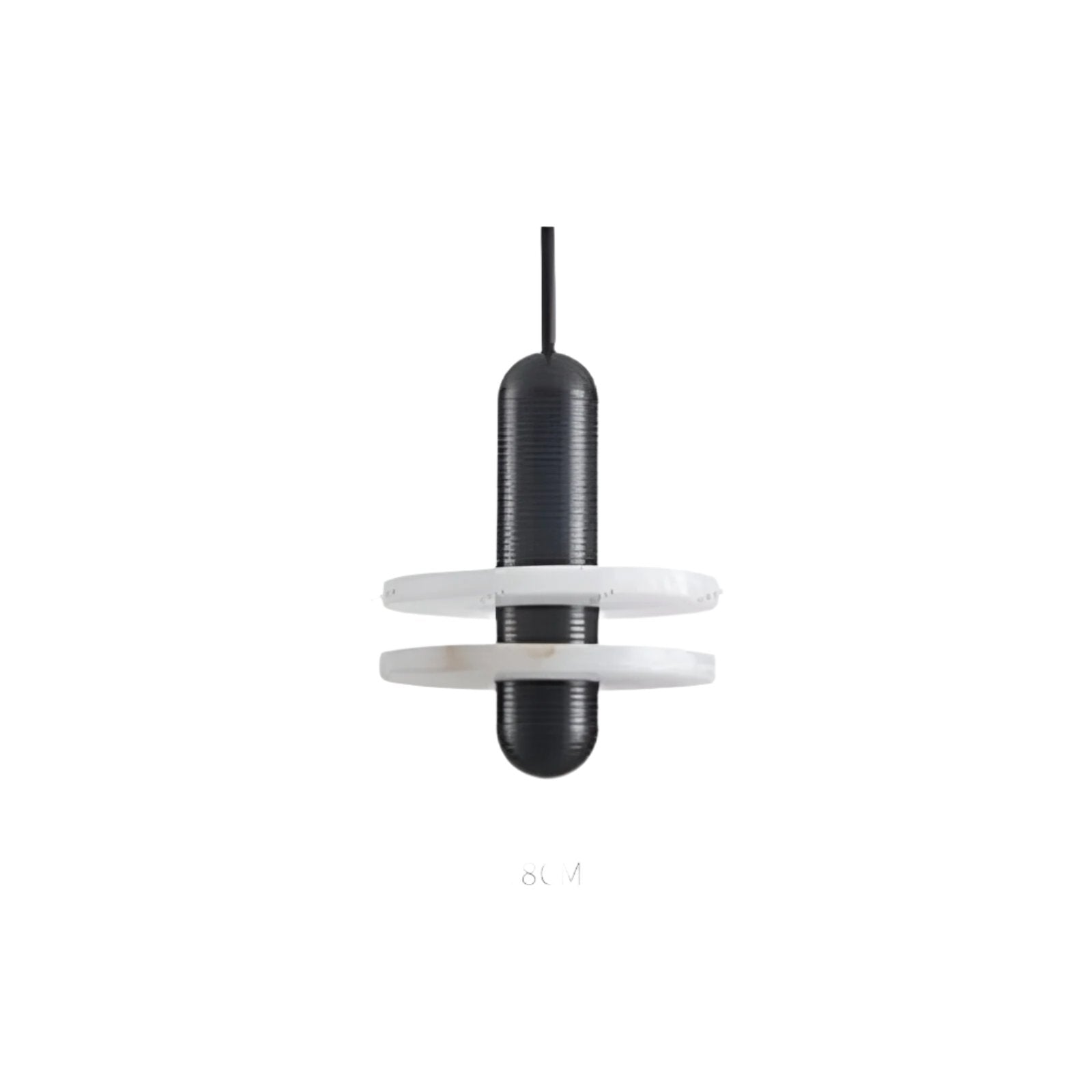 Modern Iron Alabaster Disc Minimalist Pendant Light