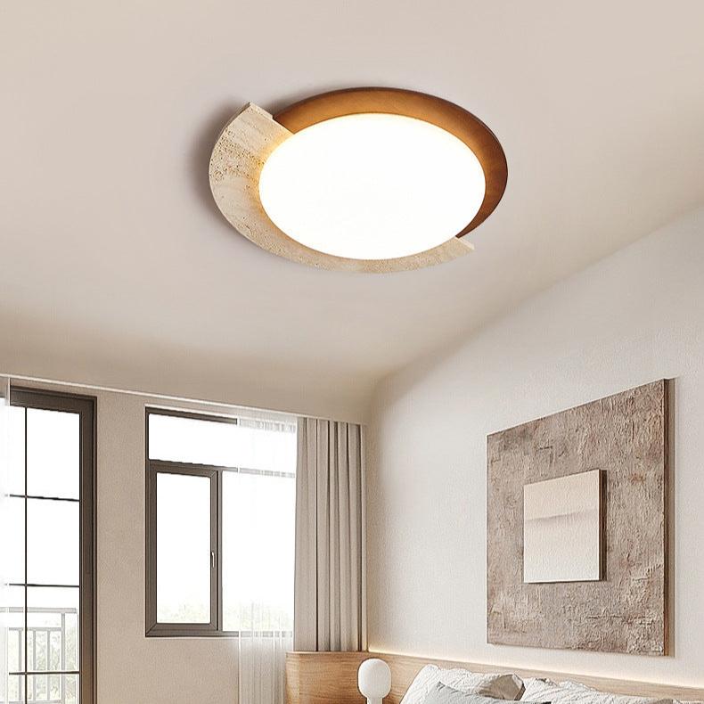 Travertine Retro Creative Geometric Ceiling Light