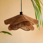 Cape Points Boho Natural Jute Fiber Pendant Light