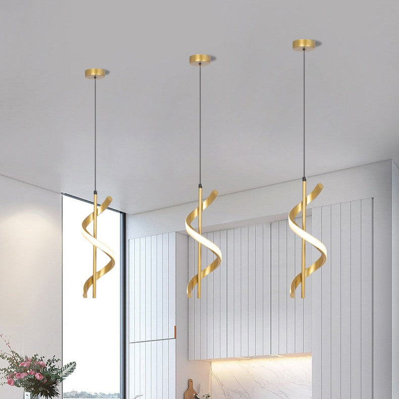 Nordic Spiral Acrylic Chandelier
