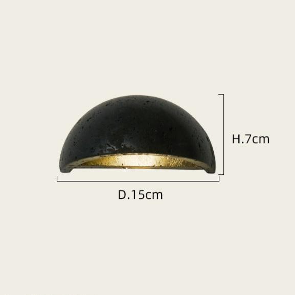 Travertine Nordic Semicircular Wall Light