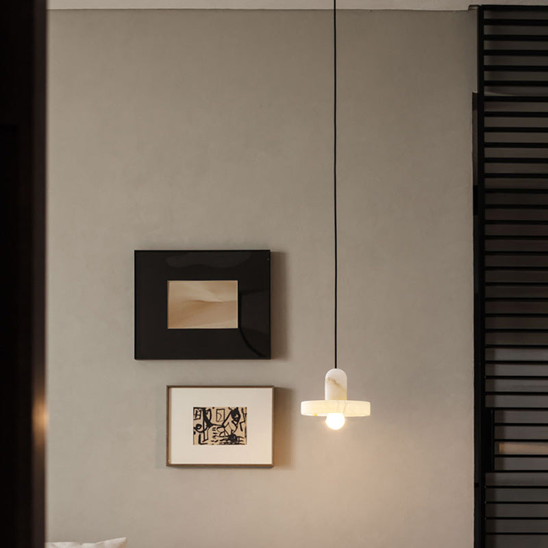 Elegant Alabaster Marble Pendant Light