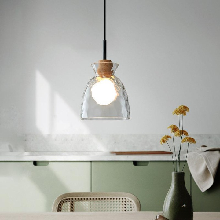Dane Nordic Clear Glass Pendant Light
