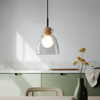 Dane Nordic Clear Glass Pendant Light