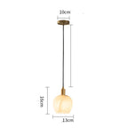Floral Alabaster Pendant Light