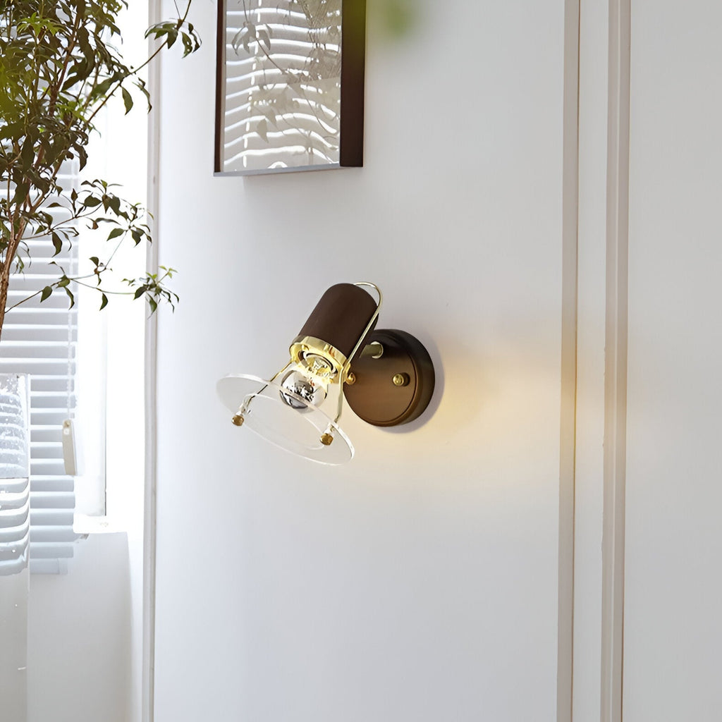 Japanese Retro Style Walnut Haughanv Wall Light
