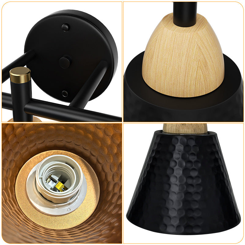 Industrial Style Three-Head Wall Light