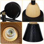 Industrial Style Three-Head Wall Light