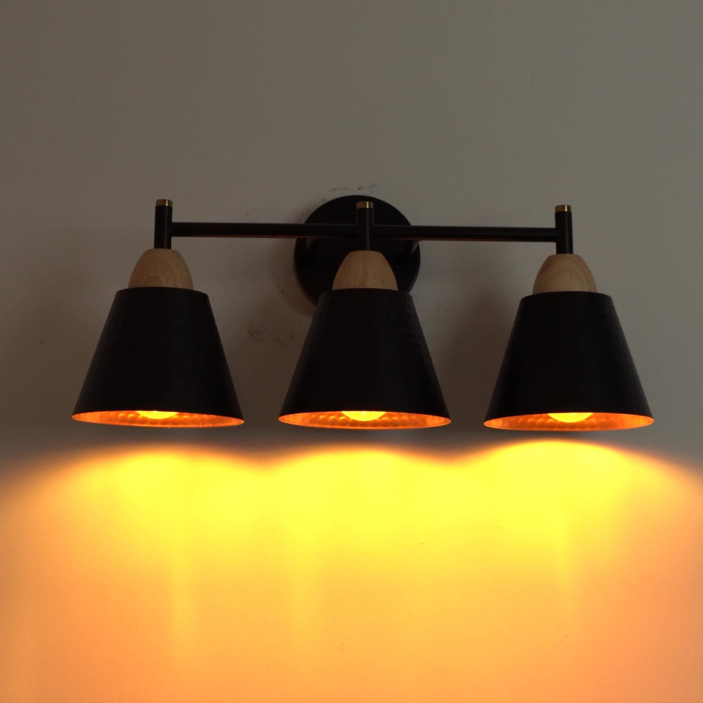 Industrial Style Three-Head Wall Light