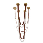 Nordic PU Leather LED Belt Ceiling Light