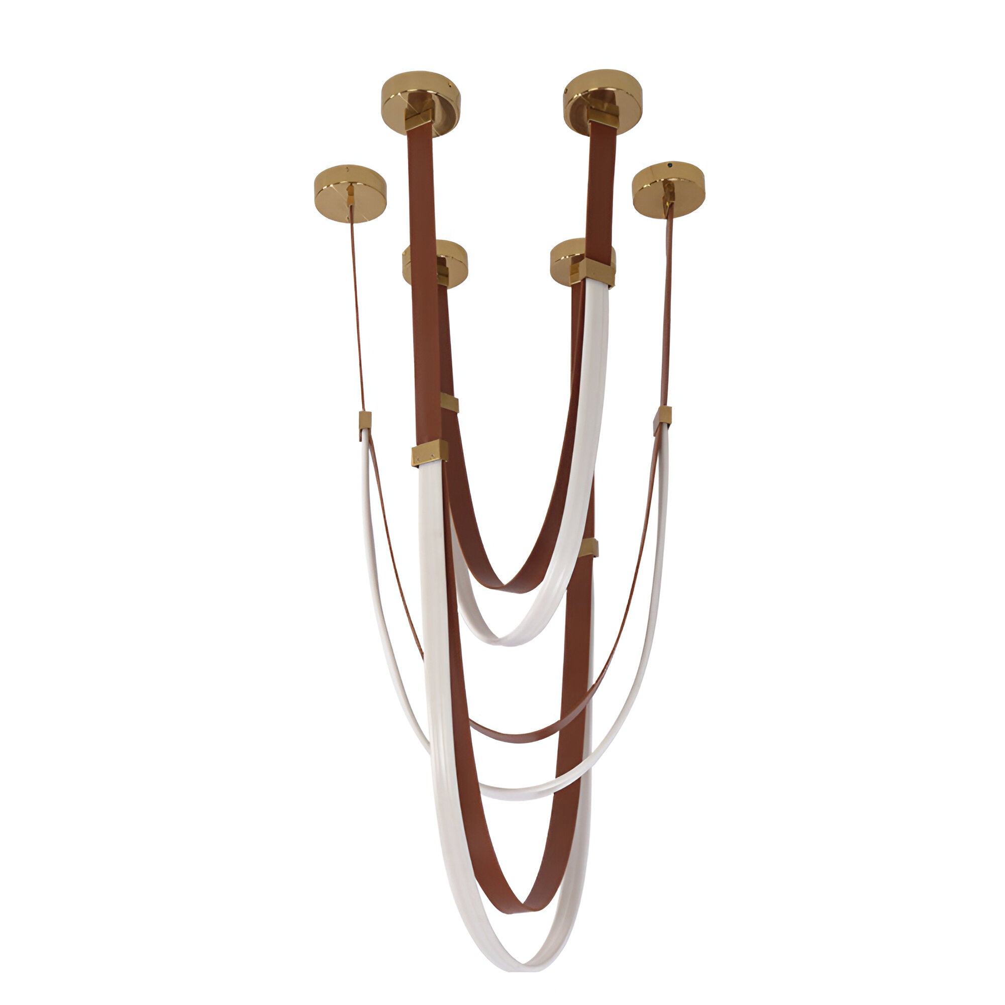 Nordic PU Leather LED Belt Ceiling Light